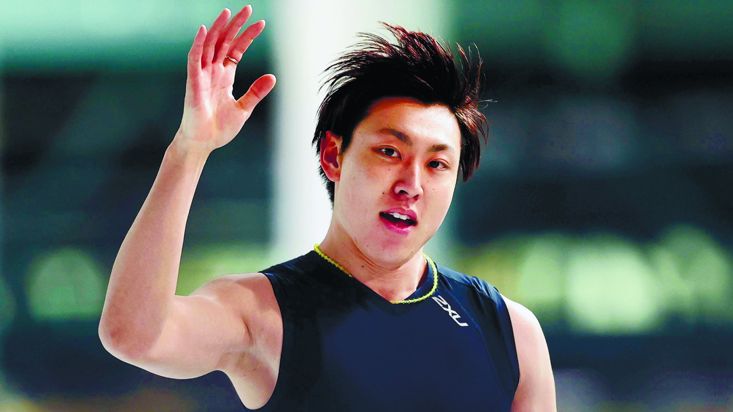 男子500メートルでは新浜が今季2勝目(共同)