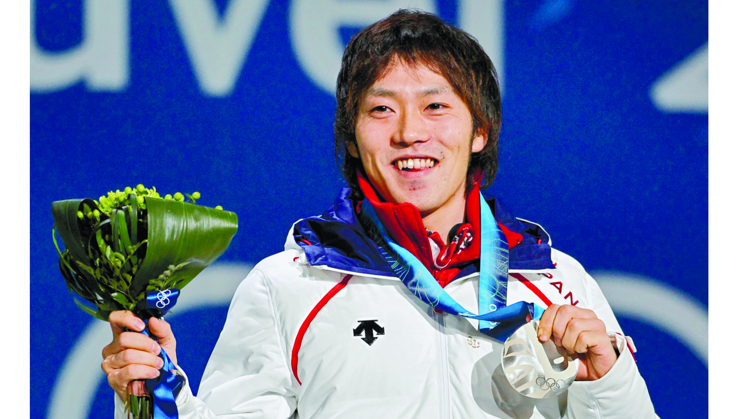 ２０１０年バンクーバー五輪５００メートルで銀メダルを獲得した長島