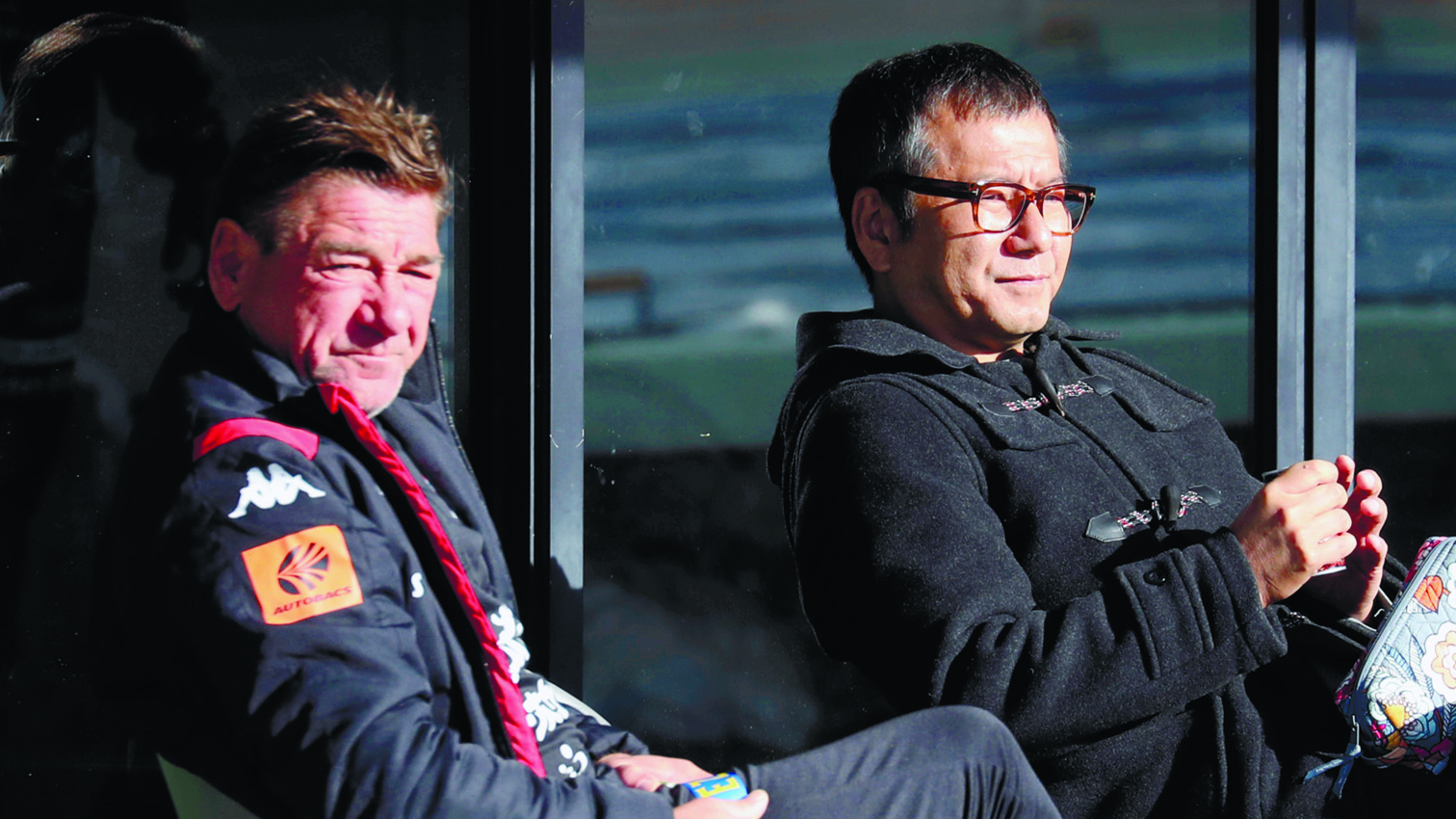 互いを信頼し合い、札幌を成長させてきたペトロビッチ監督(左)と野々村会長