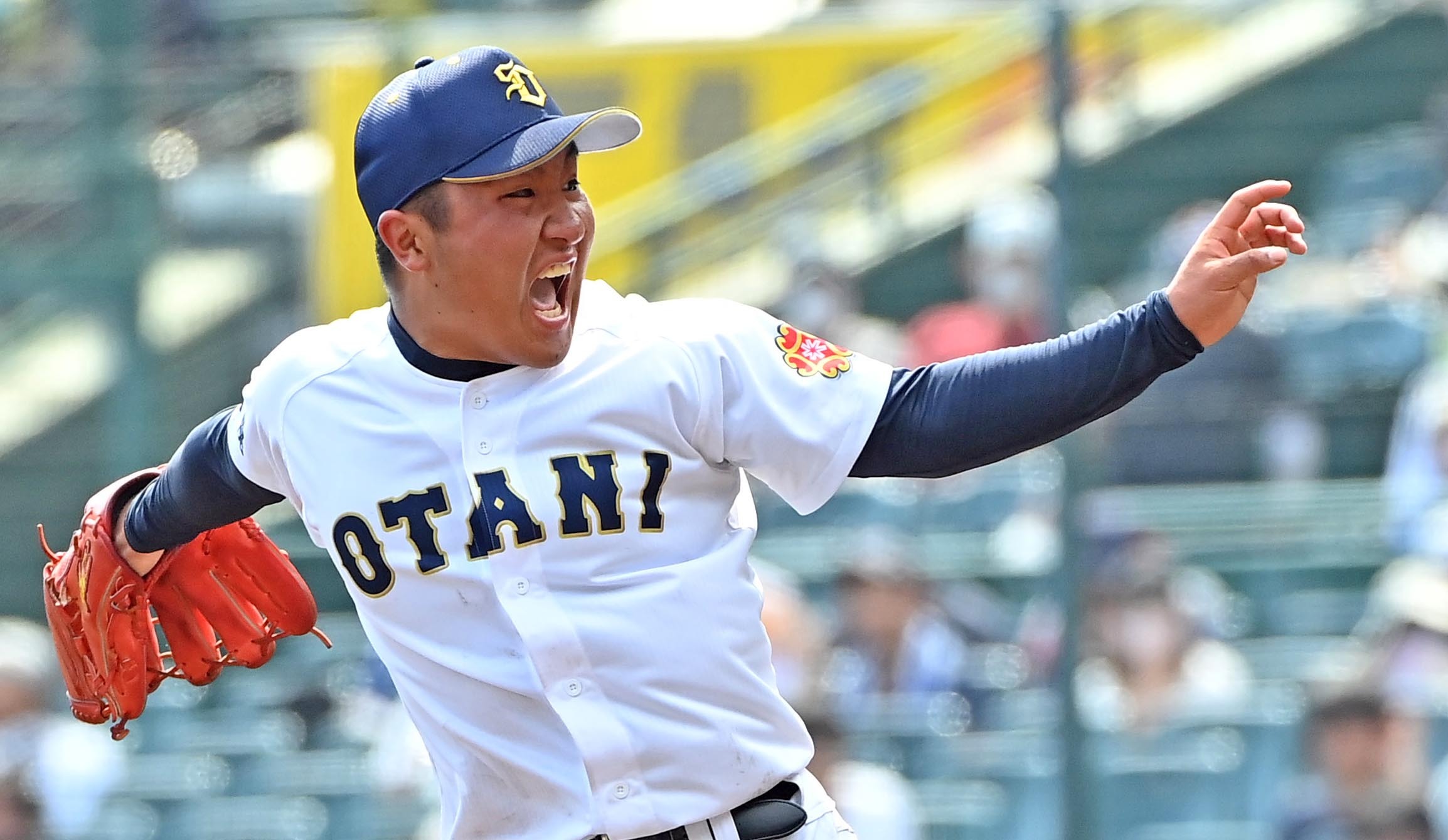 気迫のこもった投球をみせた森谷は3失点完投