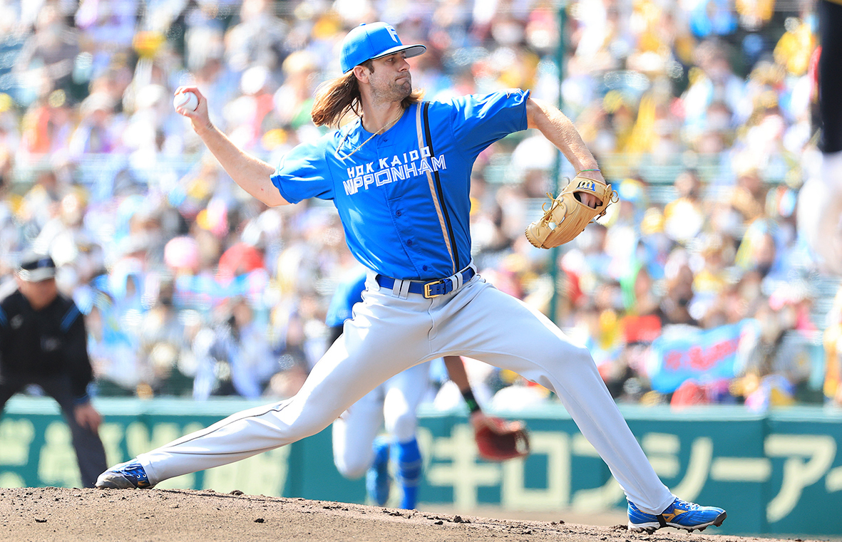 力投を見せた先発のガント(撮影・松本奈央)