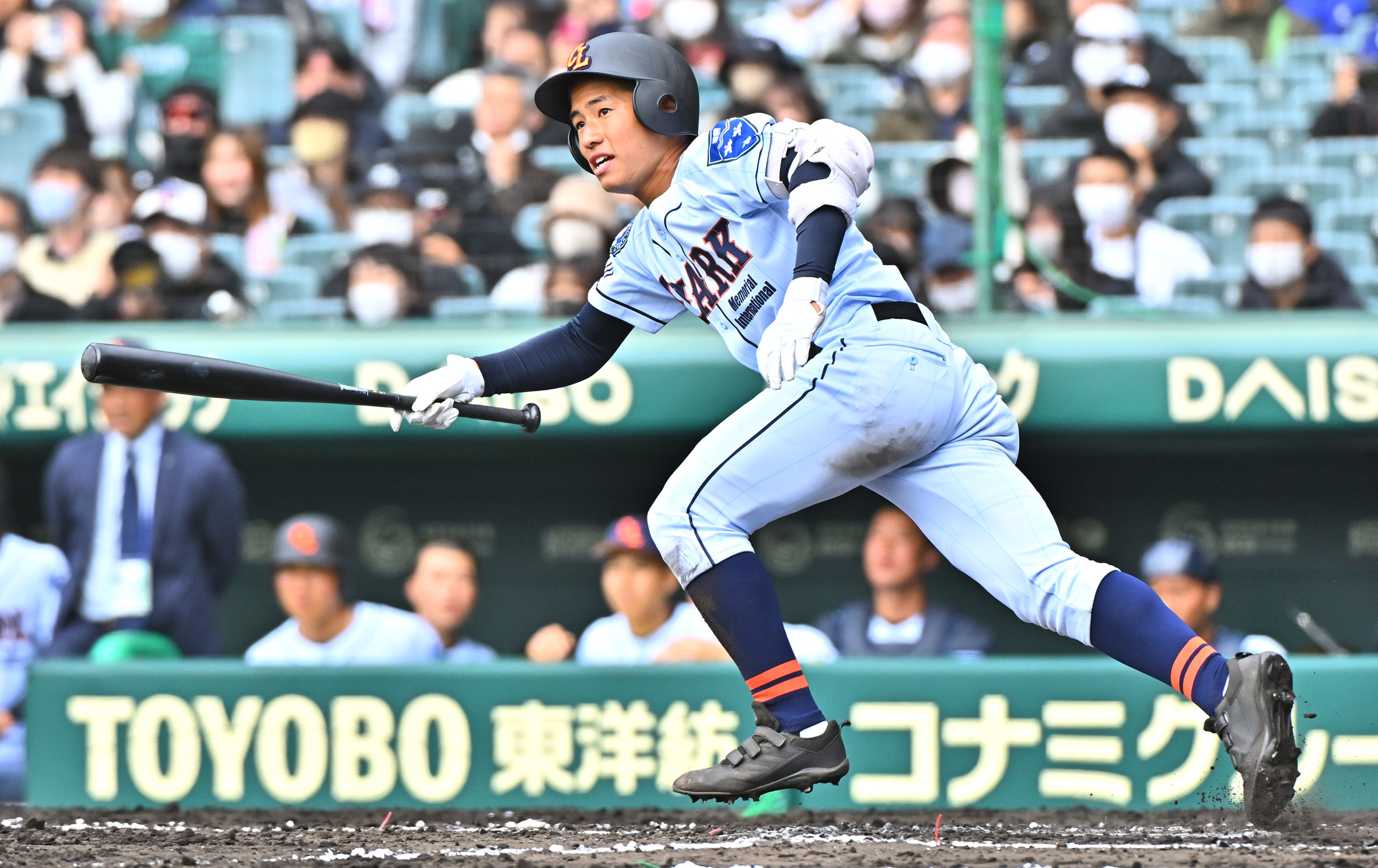 三回2死、山田が左安打を放つ